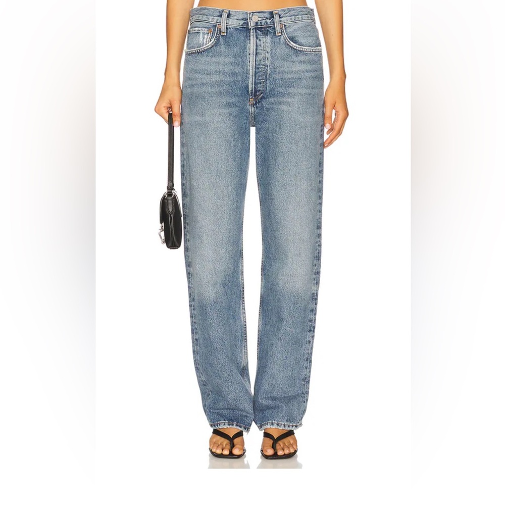 AGOLDE Fran Low Slung Easy Straight Jeans in Invention 28